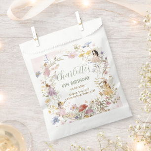 Fairies Wildflower Meadow Flowers Birthday Favour Bag