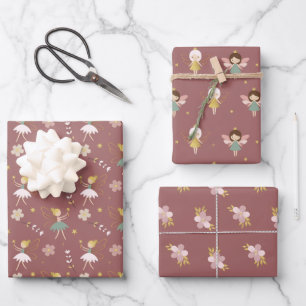 Fairies Wrapping Paper, Pixies Gift Wrap
