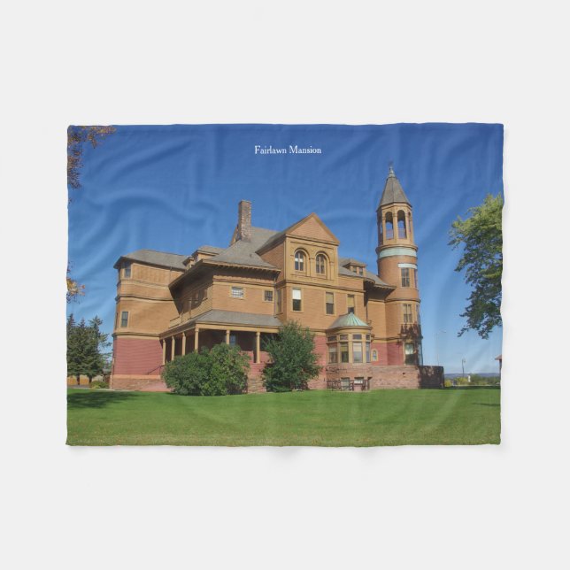Fairlawn Mansion fleece blanket (Front (Horizontal))
