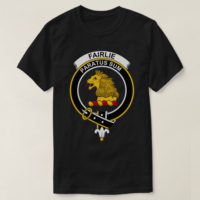 Fairlie Crest Tartan Clan Scottish Clan T-Shirt (Design Front)