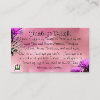 Fairlings Delight's Reg. Business Card 53086