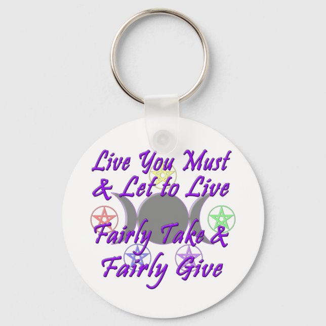 Fairly Take & Fairly Give Key Ring (Front)
