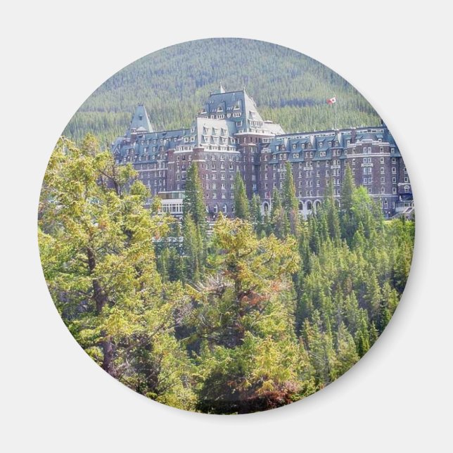 Fairmont Banff Springs Hotel In Banff Canada Magnet (Front)
