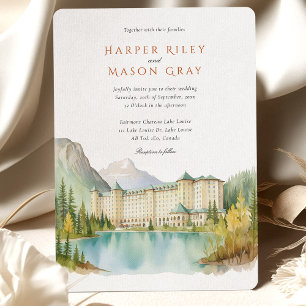 Fairmont Chateau Lake Louise Canada Wedding Invitation