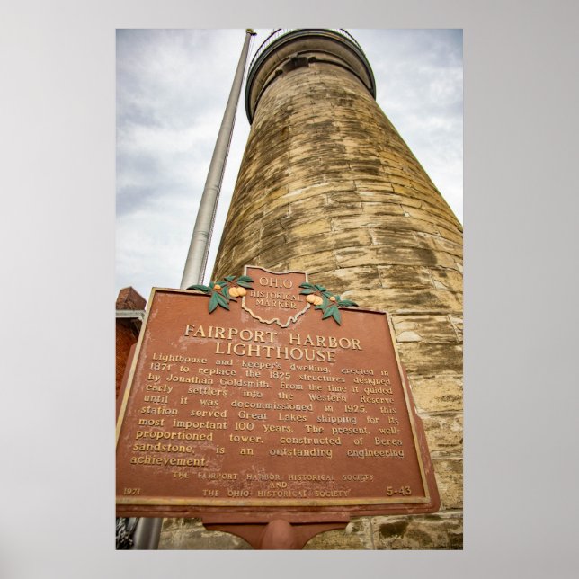 Fairport Harbour Lighthouse Jigsaw Puzzle Poster (Front)