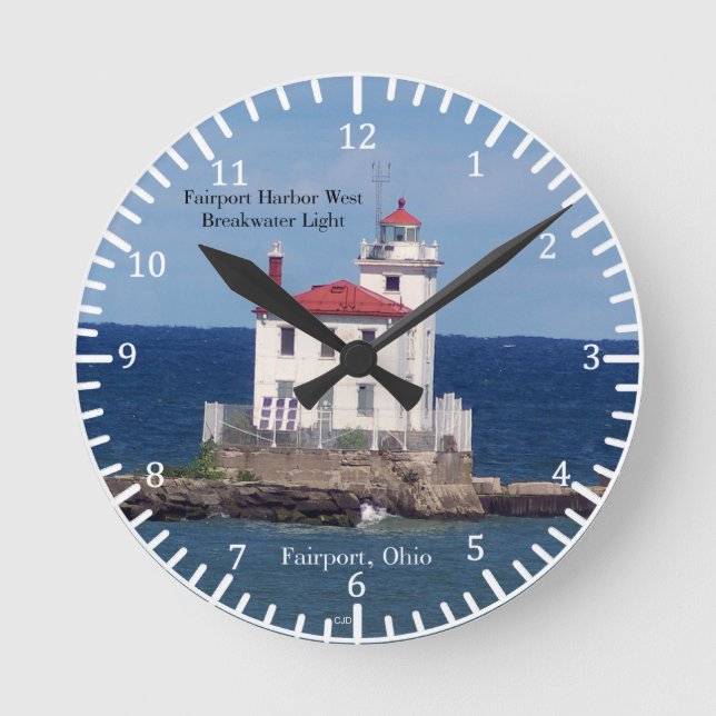 Fairport Harbour West Breakwater Light clock (Front)