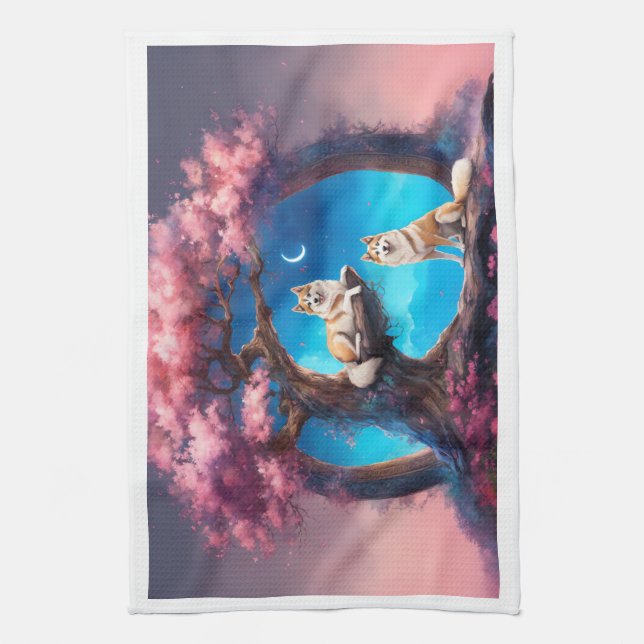 Fairway Fresh: Golf Lover’s Kitchen Towel. Tea Towel (Vertical)