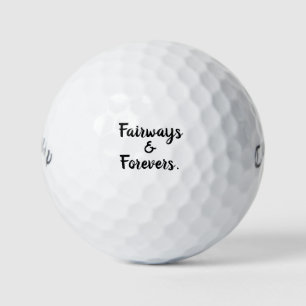 'Fairways and Forevers' Golf Course Wedding Favour Balls