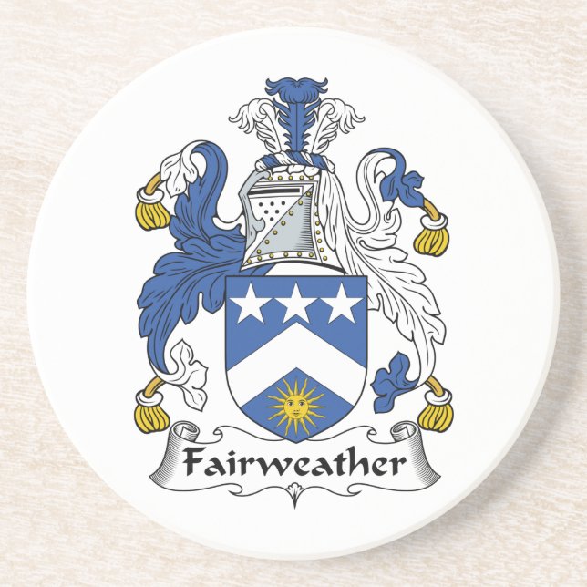 Fairweather Family Crest Coaster (Front)