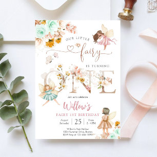 Fairy 1st Birthday Invitation