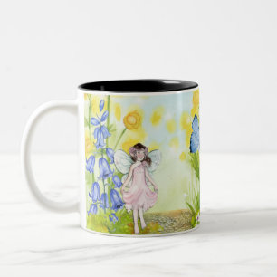 Fairy And Butterfly Two-Tone Coffee Mug