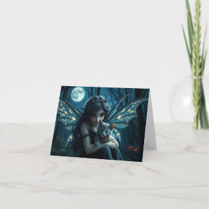 Fairy and Cat Card