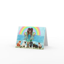 Fairy and Cats All Occasion Greeting Card