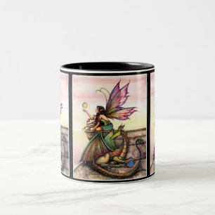 Fairy and Dragon Mug by Molly Harrison