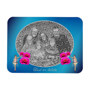 Fairy And Flowers Personalised Add Your Photo Magnet
