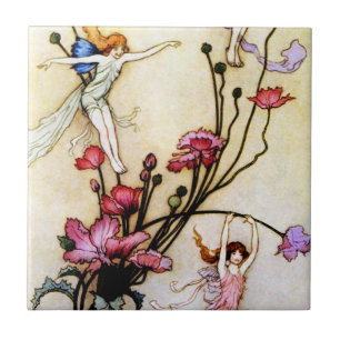 Fairy and Flowers Tile