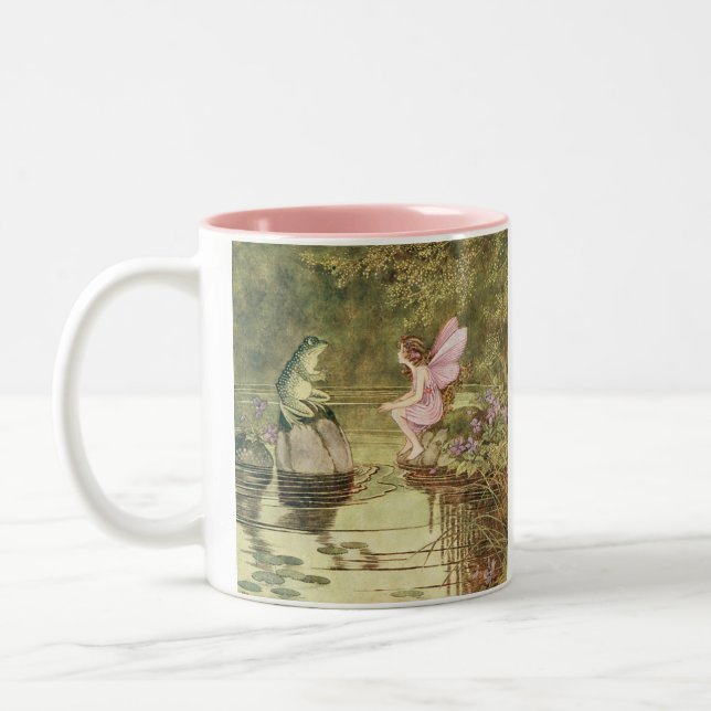 Fairy and Frog Coffee Mug (Left)