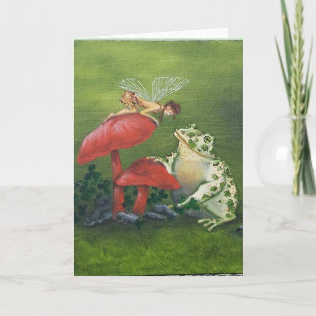 "Fairy and Frog" greeting card (Front)