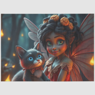 Fairy and her Cat Tissue Paper