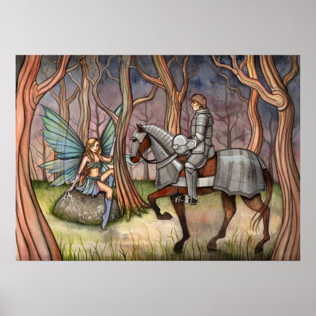 Fairy and Knight Poster by Molly Harrison (Front)