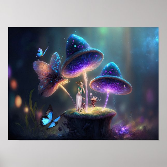 fairy and mushroom stations poster (Front)