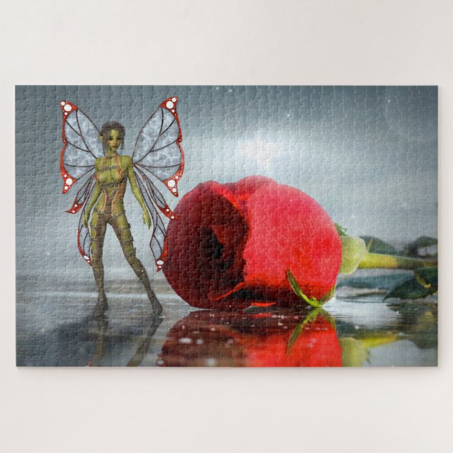 Fairy and Rose Jigsaw Puzzle (Horizontal)
