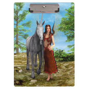 Fairy and Unicorn Clipboard