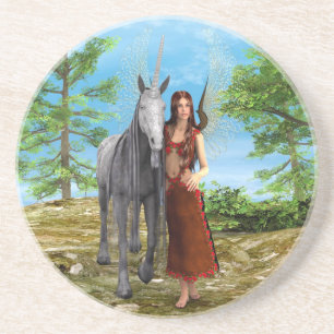 Fairy and Unicorn Coaster