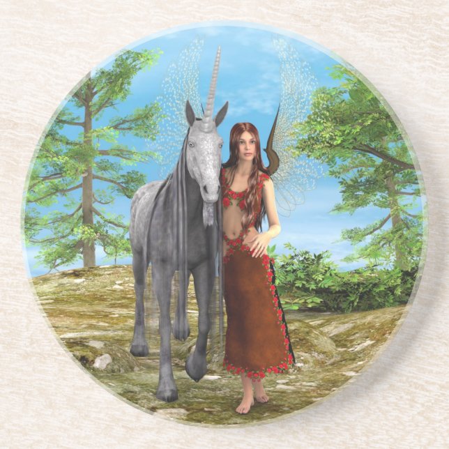 Fairy and Unicorn Coaster (Front)
