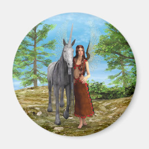 Fairy and Unicorn Magnet