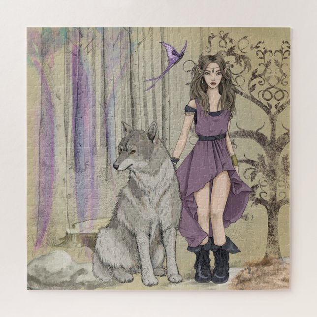 Fairy and Wolf Jigsaw Puzzle (Horizontal)