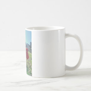 Fairy and yellow flowers coffee mug