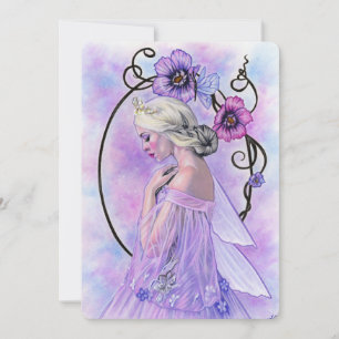 Fairy art nouveau notecard