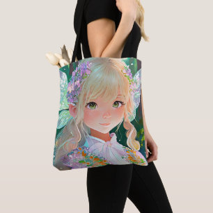 Fairy art wall decor tote bag
