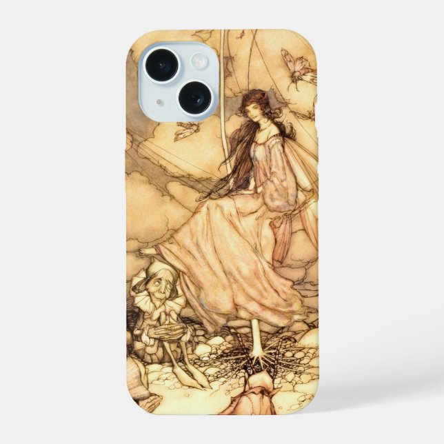 Fairy Arthur Rackham iPhone 15 Case (Back)