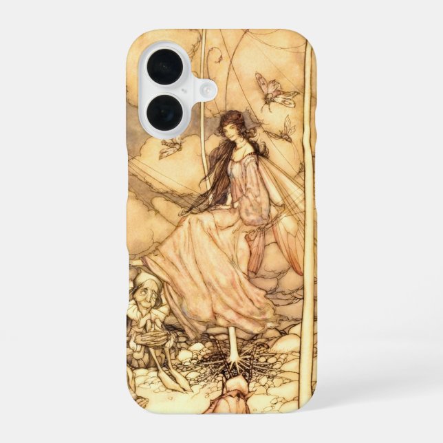 Fairy Arthur Rackham iPhone 16 Case (Back)