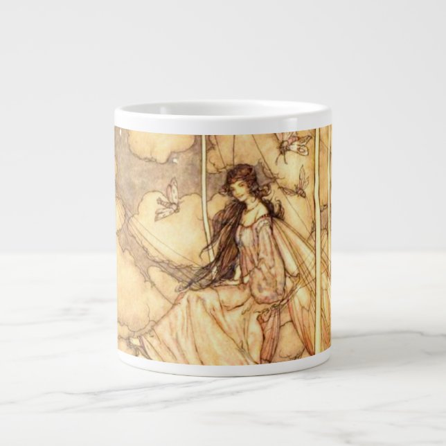 Fairy Arthur Rackham Large Coffee Mug (Front)