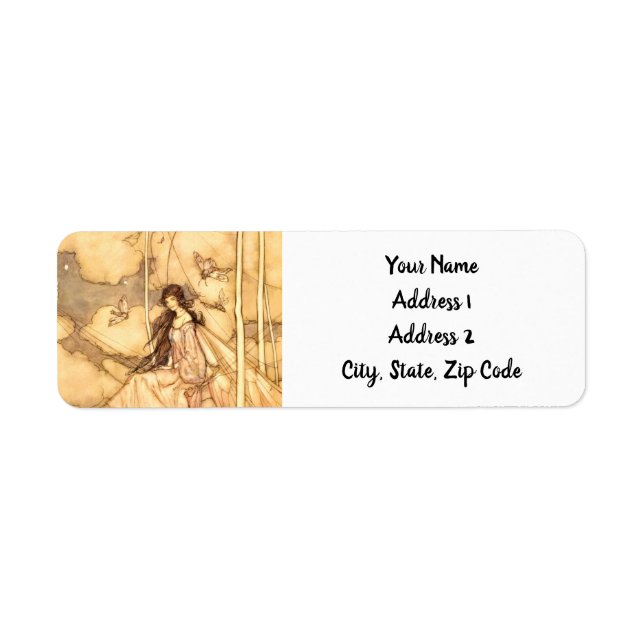 Fairy Arthur Rackham Return Address Label (Front)
