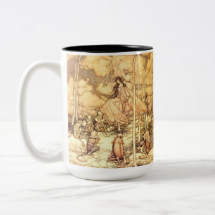 Fairy Arthur Rackham Two-Tone Coffee Mug
