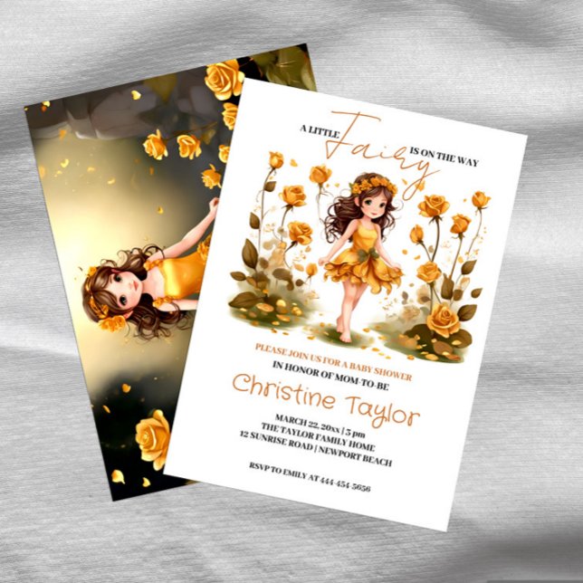 Fairy Baby Shower Invitation (Creator Uploaded)