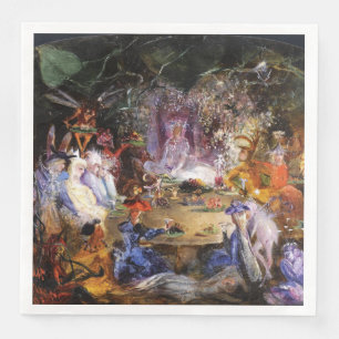 FAIRY BANQUET Wood Fairies  Napkin