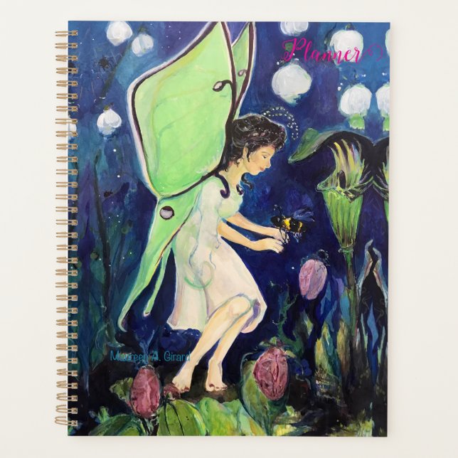 Fairy Bee Wildflowers Maureen Girard Planner (Front)