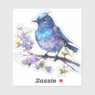 Fairy Bird Flowers watercolor Clipart-73611