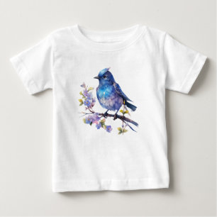 Fairy Bird Flowers watercolor Clipart-73611 Baby T-Shirt