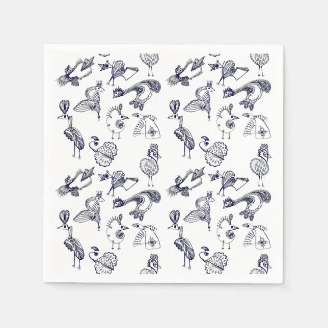 Fairy birds napkin (Front)