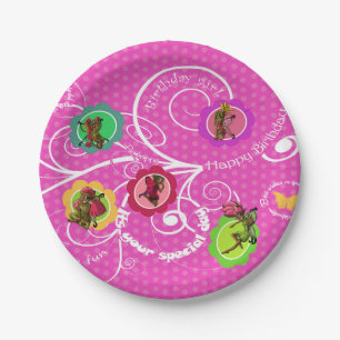 Fairy Birthday Girl Paper Plates