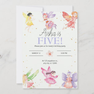 Fairy Birthday party Invitation