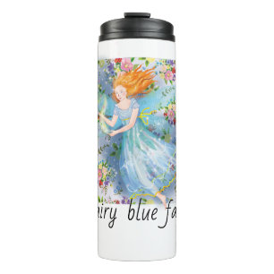 fairy blue fairy thermal tumbler
