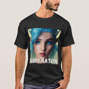Fairy Blue Haired Elf Fay Pixie Elfin T-Shirt