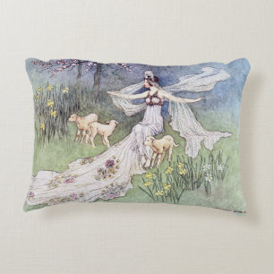 FAIRY BOOK 1913 ~ Vintage Painting Goble ~ Decorative Cushion